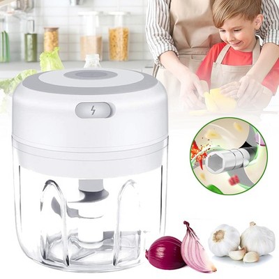Akku Mini Zerkleinerer 250 Ml Lebensmittelhacker Elektrischer Zwiebelschneider