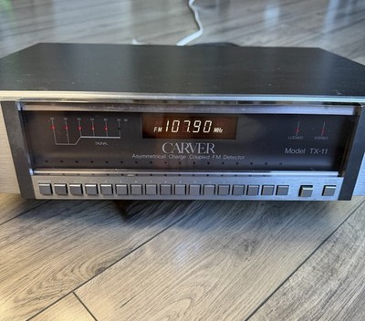 Carver TX-11 AM/FM Stereo Tuner Vintage Hi-Fi Audio Tested Working