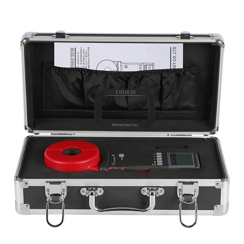 ETCR2100A+ Digital Clamp On Ground Earth Resistance Tester Meter 0.01-200Ω Case