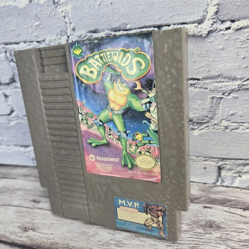 BATTLETOADS NES Nintendo Original Classic Authentic Game NOT TESTED READ DISCRIP - Image 2 of 4