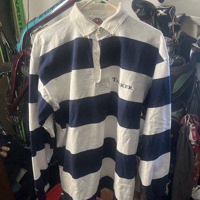 New Talisker Whisky Rugby striped shirt XL