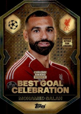 Match Attax Champions League 2025/26 CA6 - Mohamed Salah - Chrome Award Winner