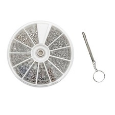 Electronics for MINI Screws and Nuts Kit 600pcs with 4 in 1 Screwdriver for