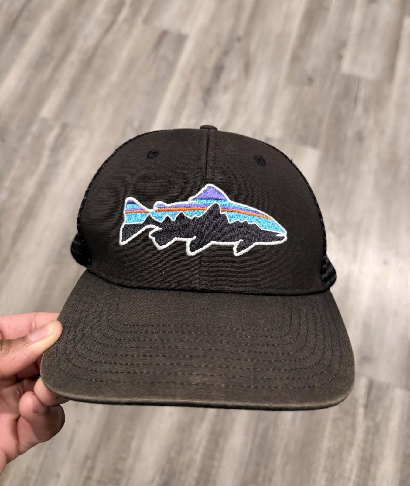 Black Mesh Mountains Cap