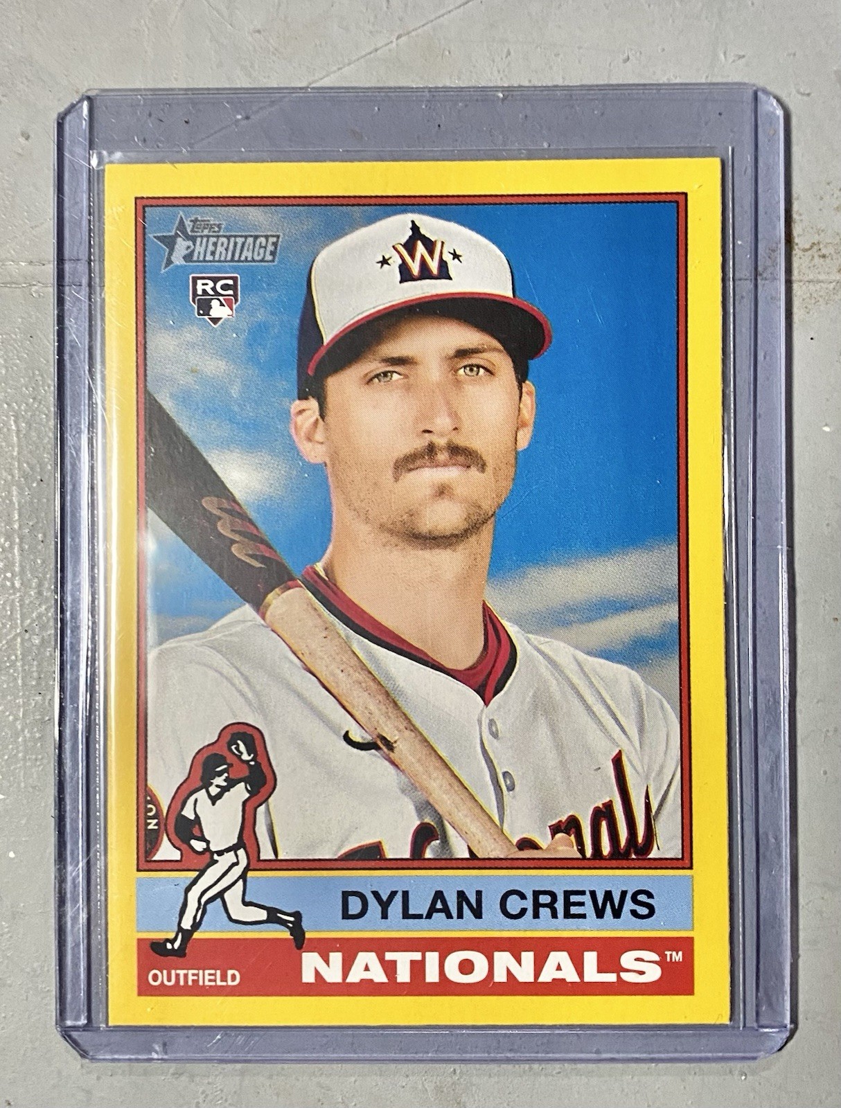 2025 Topps Heritage - Dylan Crews #247 Dark Yellow Border (RC)
