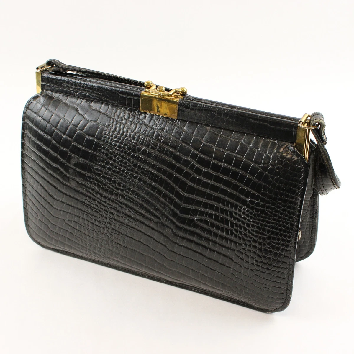 Unbranded Leather Black Vintage Bags, Handbags & Cases for sale | eBay