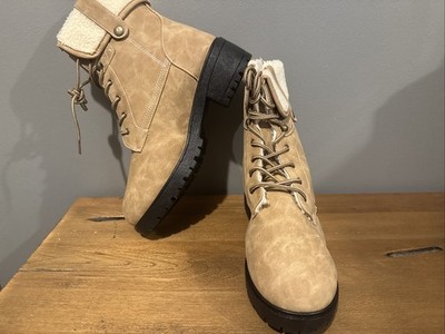 Olivia Miller OMP-2410 Cozy Lug Boot Women's Size 11 Color Natural NEW IN BOX