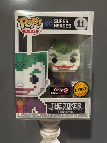 Funko Pop 8-Bit DC The Joker #11 Chase Limited Edition Gamestop Exclusive Vinyl