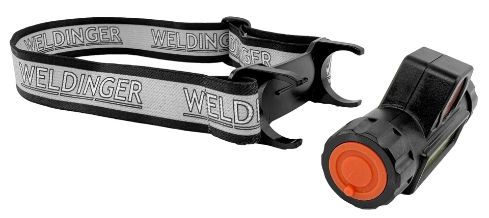 LED-Helmlampe wiederaufladbar 2 Leuchtmodi 800Lumen 1200 Ah USB-C IPX4 WELDINGER - Bild 3 von 4