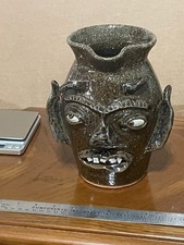 CHARLES LISK FACE Pitcher  - CATAWBA VALLEY, VALE NC POTTER