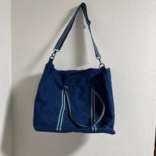 JW Anderson navy stripe tote bag with stains inside used