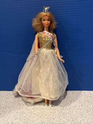 1972 Blonde Barbie Miss America Doll Twist Turn Steffie Face 