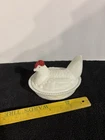 Milk Glass Hen On Nest Red Comb Westmoreland VTG Large Lovely!