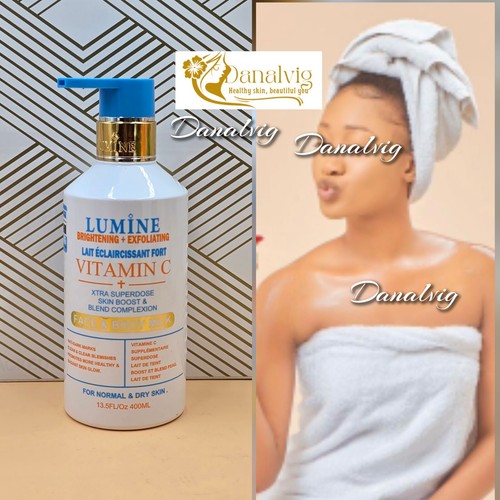 Lait Corps Et Visage Vitamin C Lumine – 400ml, SPF 2, éclat Et Exfoliation
