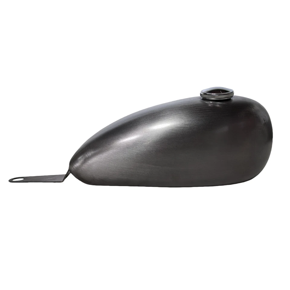 Tanque de combustible de gasolina 9 L hecho a mano para motocicleta con tapa para Yamaha SR400 500 acero Foto 2 de 4