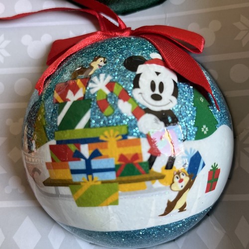 Disney Store Mickey Christmas Ornament Ball Set 6 - Picture 3 of 9