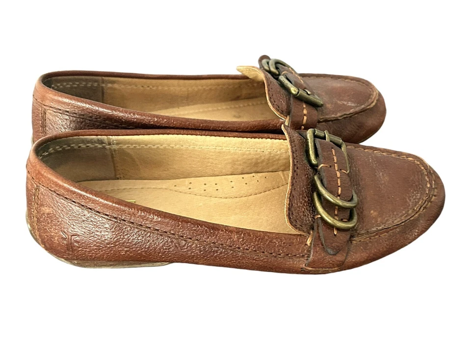FRYE JANET D RING BRAUN OXFORD GRÖSSE 6,5 HALBSCHUH MOKASSIN SCHUHE - Bild 3 von 4