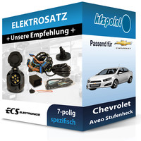 ECS E-Satz 7Polig Fahrzeugspezifisch Passend für Chevrolet Aveo Stufenheck NEU