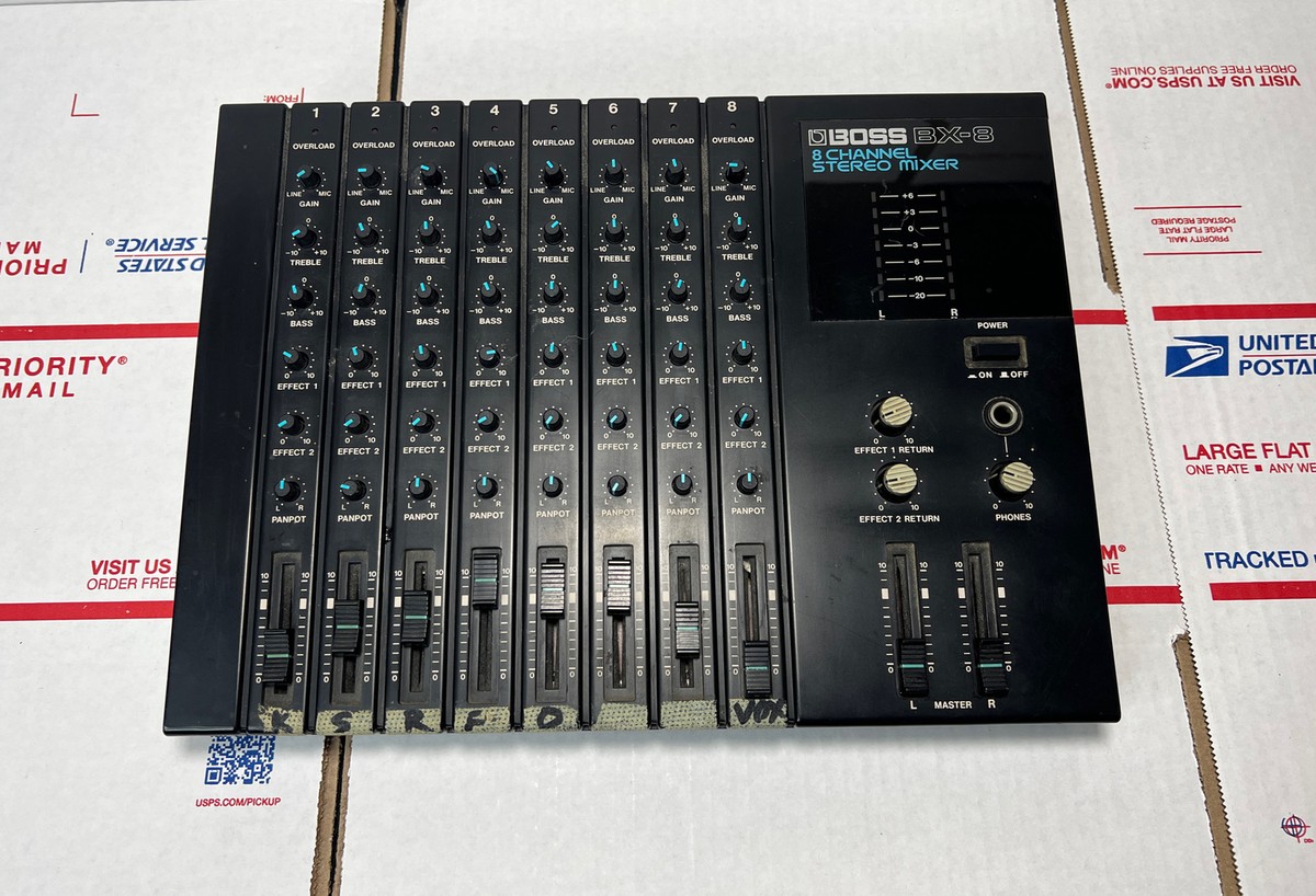 BOSS BX-8 8チャンネルステレオミキサー Boss BX-8 8 Channel Stereo Audio Mixer ( No Power Supply