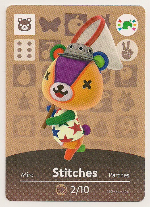 Animal Crossing amiibo Card Stitches Promo Festival New Leaf