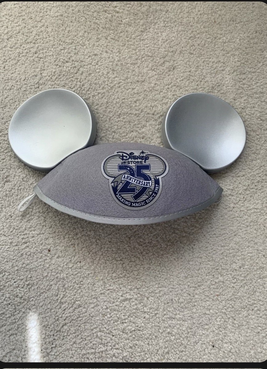 Disney Store 25th Anniversary Mickey Mouse Ears Hat Silver  display picture 1