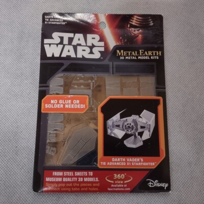 Metal Earth Star Wars Darth Vaders Tie Advanced X1 Starfigher 3D DIY Model Kit
