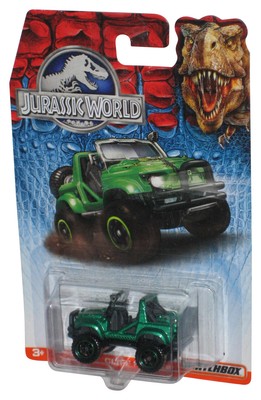 Matchbox Jurassic World Grün (2015) Mattel Druckguss Cliff Hänger Spielzeug Jeep