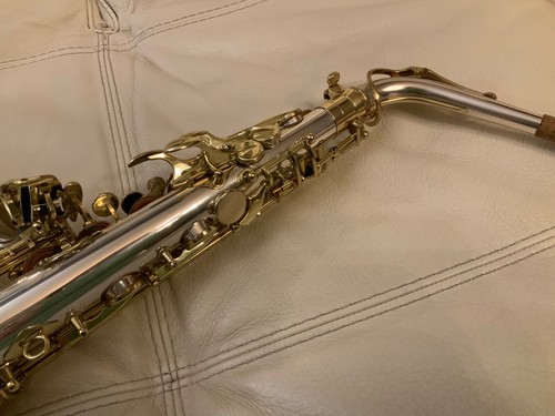 UNIQUE SELMER ALTO SERIE 3 ARGENT MASSIF SOLID STERLING SILVER like new !!! - Afbeelding 14 van 16