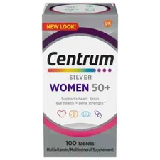 SM Centrum Silver Multivitamin Adult 50+ For Women 100 Tablets