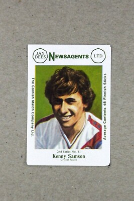 Matchbox Label Jay Dees News Football Kenny Samson Crystal Palace MN157