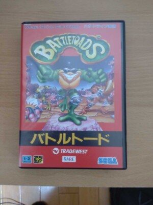 Tradewest Battletoads Sega Mega Drive Genesis Japan Game CIB from