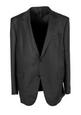 ZEGNA Milano Trofeo Gray Solid Suit Size 58 / 48R U.S. New With Tags