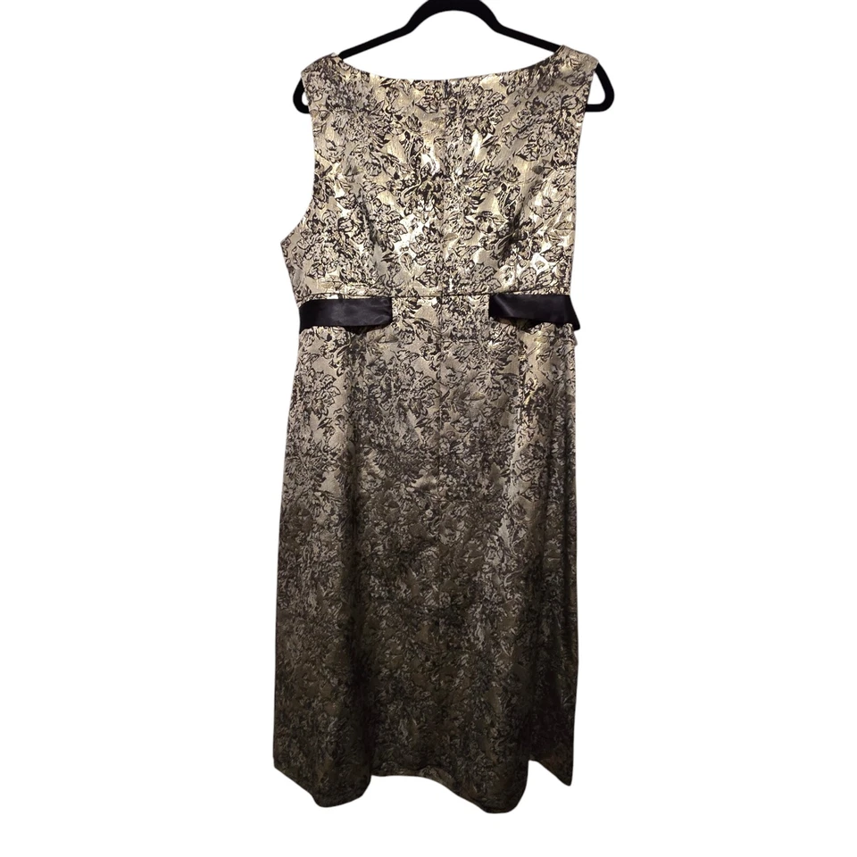 Vestido Vaina Jessica Howard Dorado Negro Para Mujer Talla 16 Fiesta Boda Elegante Foto 2 de 4