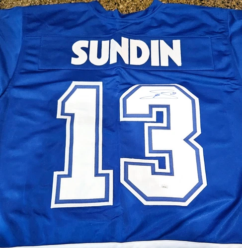 Mats Sundin Signed Toronto Maple Leafs Hockey Jersey Autographed w/ JSA coa