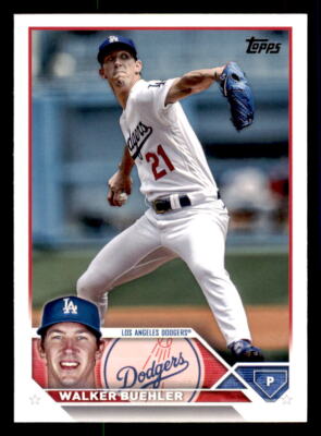 2023 Topps  #391 Walker Buehler Los Angeles Dodgers