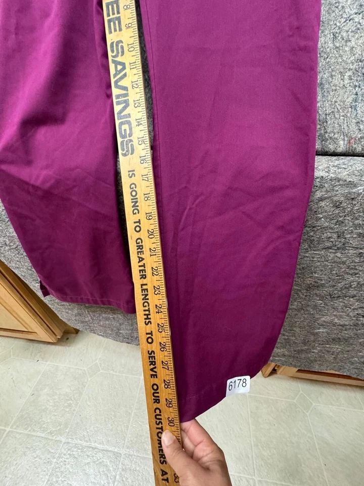 Grey’s Anatomy Scrub Pants By Barco Burgundy Drawstring Size M - Image 4 of 4