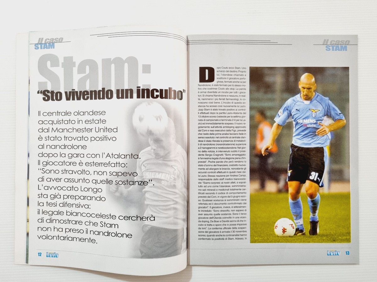 Forza Lazio 11 Novembre 2001 – Lot Avec Poster De Canio Et Livre Championnat N°2 2001-2002