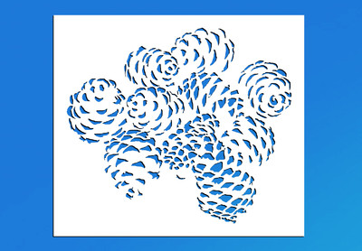 Pine Cones Reusable Stencil (Many Sizes)