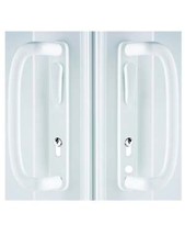 Mila Inline Patio Door Handle Pair 109mm Screw Fix x3 Colours