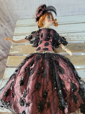 Rustie porcelain doll 1998 redhead 17'' artist 111 of 2,000 redhead doll RARE