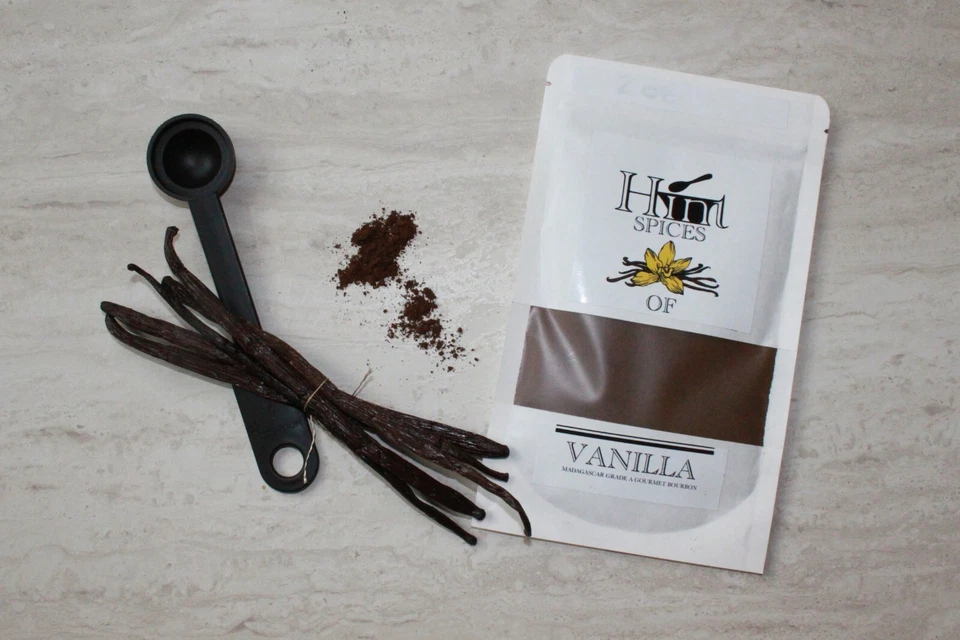 Polvo de vainilla grado A de Madagascar Foto 3 de 4