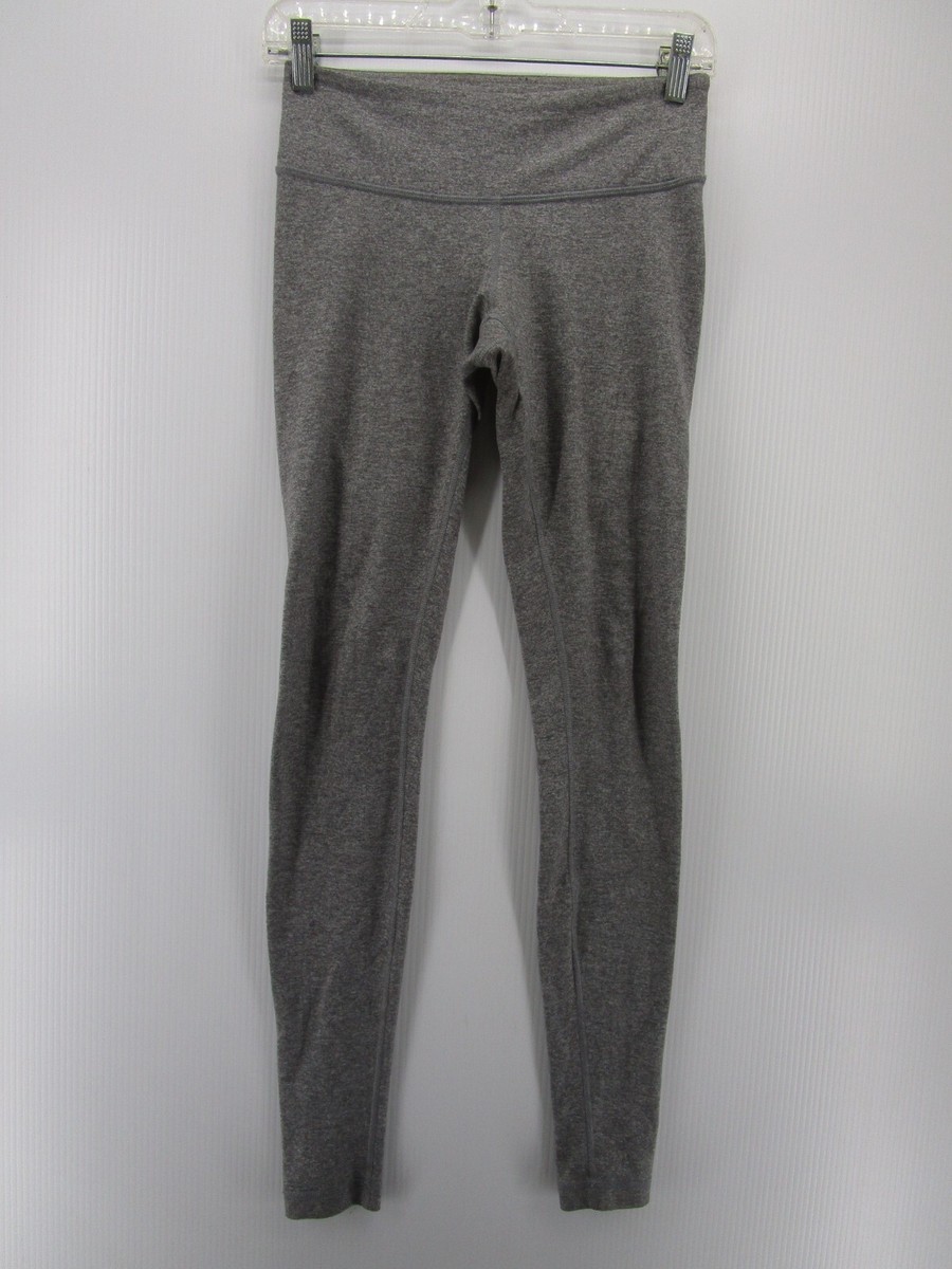 Lululemon Leggings Women Gray Pull On Pants Compression Yoga Gym