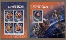 S13 SIERRA LEONE SPACE YURI GAGARIN 2 SHEETS NEW