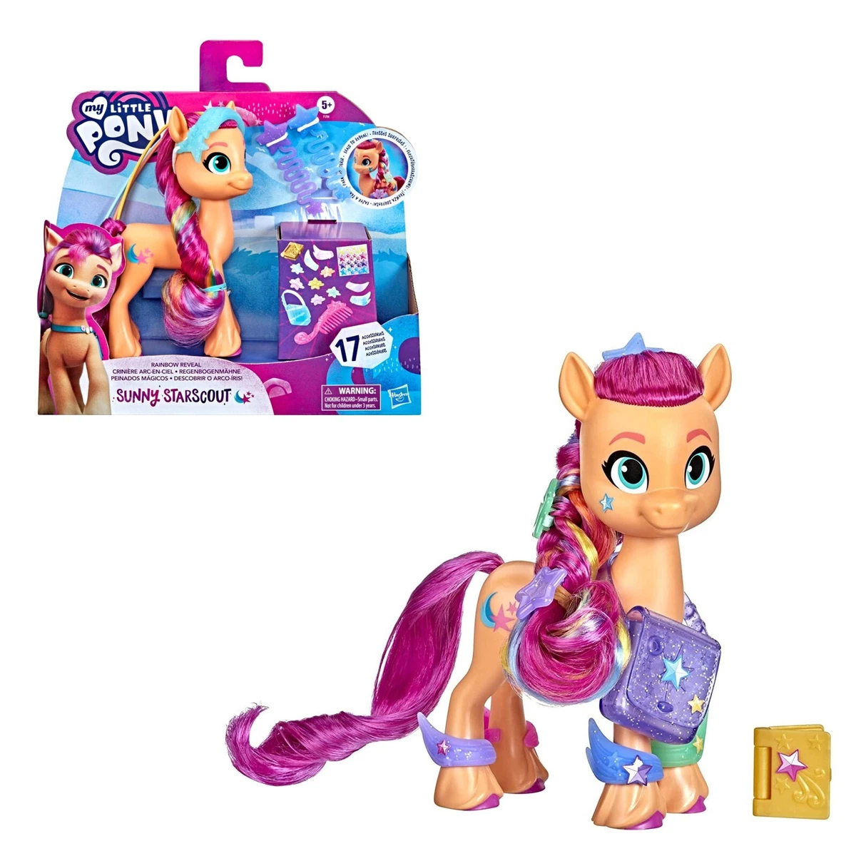 Jouet Mon Petit Poney Sunny Starscout Poupée Licorne Jeu pour Petite Fille