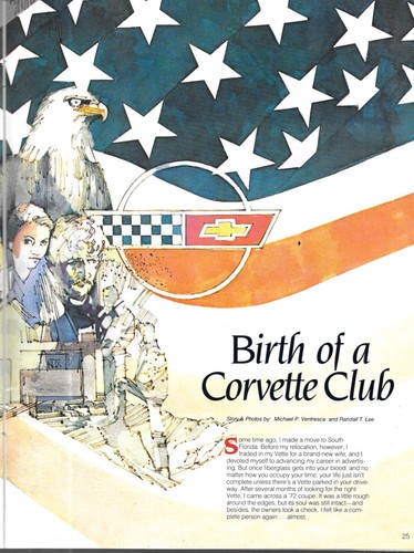 Corvette News primavera 1986 Indy Pace Car Chuck Yeager Roadster Team GTP Hendrick - Imagen 7 de 7