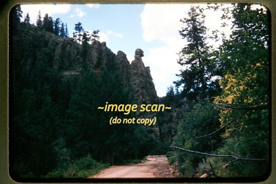 Phantom Canyon Road in Colorado in 1957, Kodachrome Slide aa 28-19a