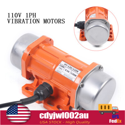 110V 120W Industrial Vibration Motor 1 Phase For Vibrating Screen W/ Controller