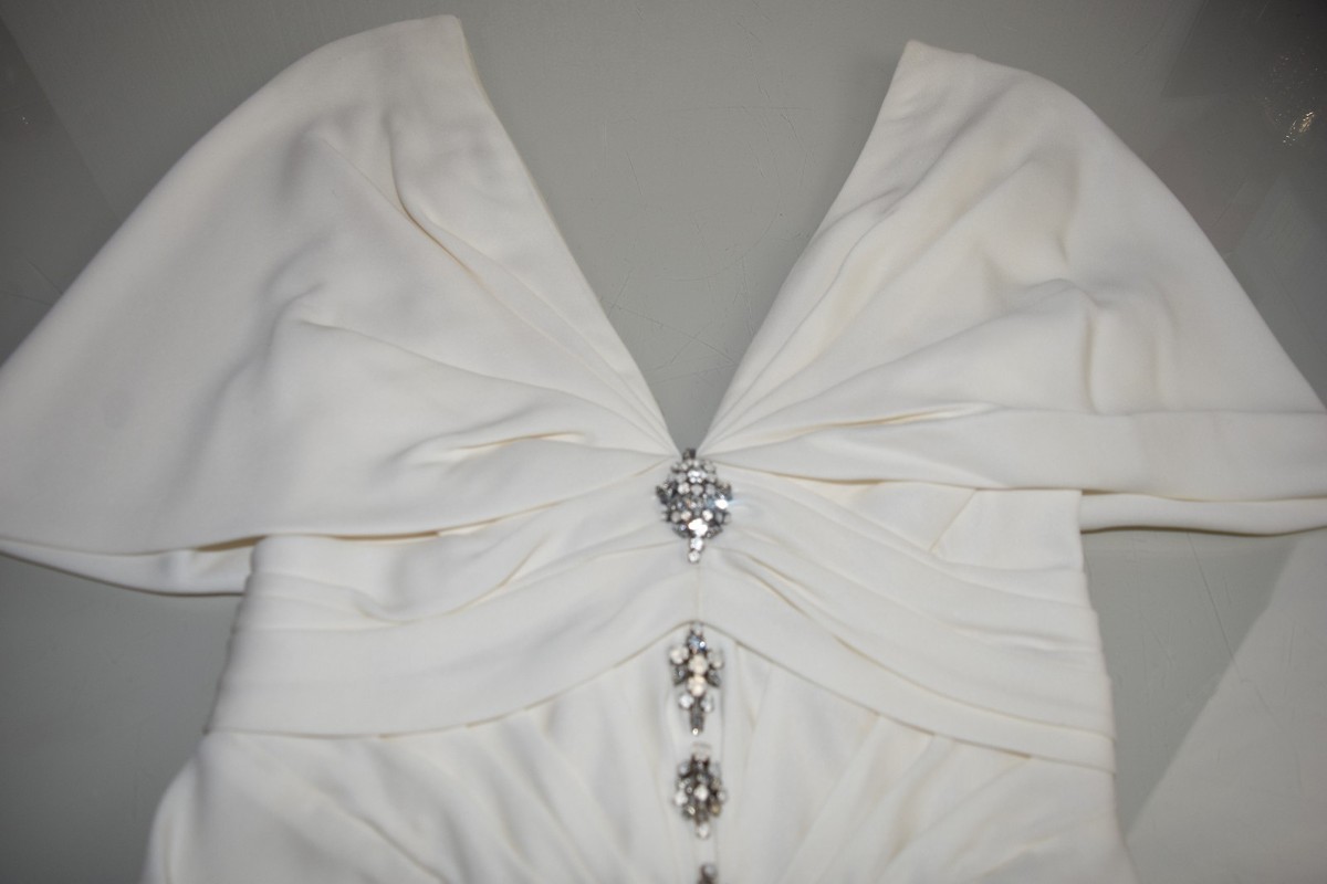 Robe De Mariée Ou Soirée J. Mendel En Soie Blanche – Neuve Avec étiquettes, Tailles 4-6-8