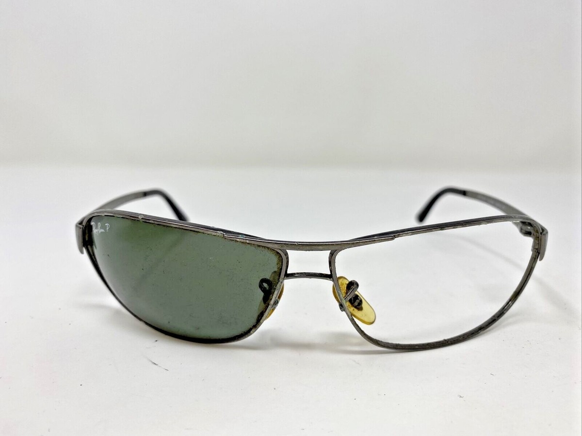 【レア美品】RAY- BAN Traditionals CLIFFORD #04 Ray Ban Sunglasses Frames RB 3443 004/58 Silver/Black 63-12 3P