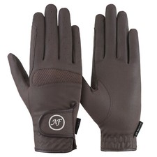 AFE Ladies Horse Riding Equestrian Sereno Leather Gloves breathable Brown